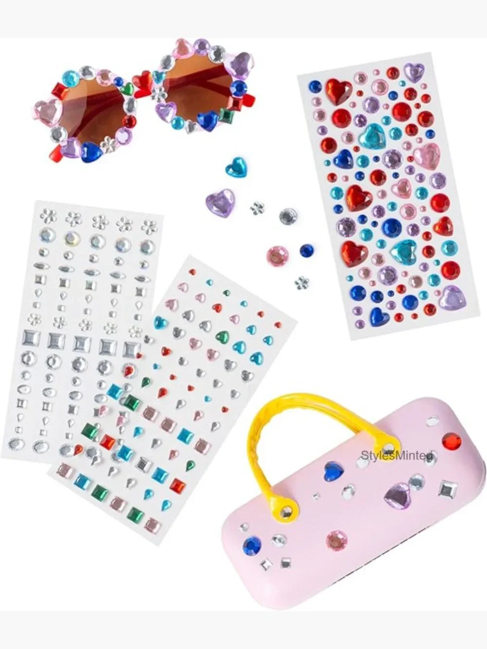 Kids Craft Sunglasses with Gem Stickers and Case